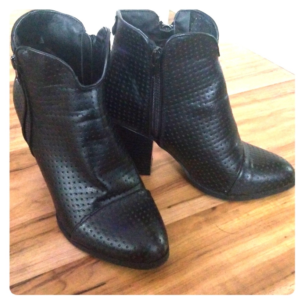 Black ankle boots